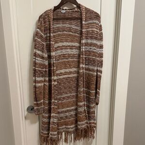 Kismet Earthy Striped Cardigan